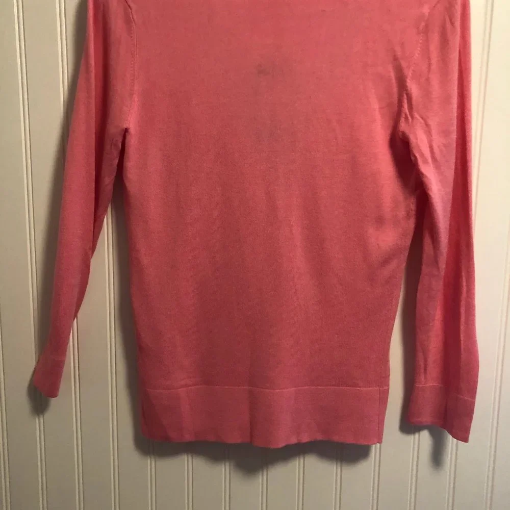 Lilly Pulitzer | Pretty Pink Button Front Cardigan M M - Picture 4 of 4